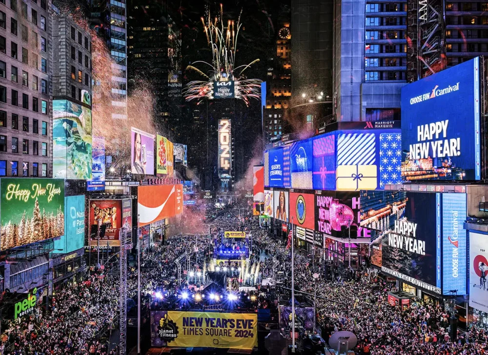 Ano Novo na Times Square, em Nova York