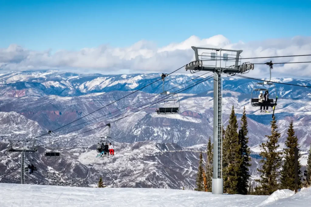 Pista de esqui em Aspen, no Colorado