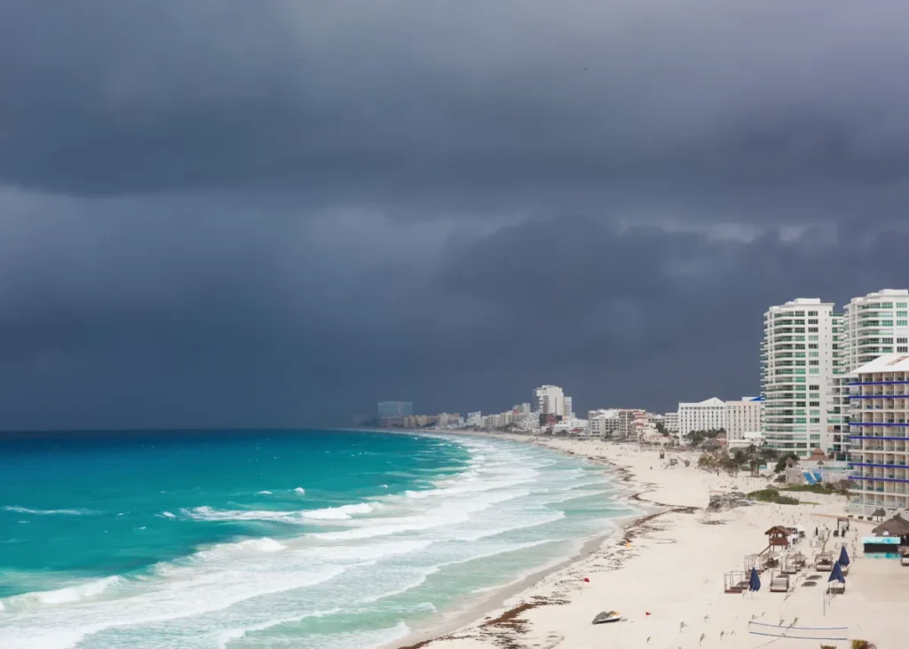 furacão em cancún