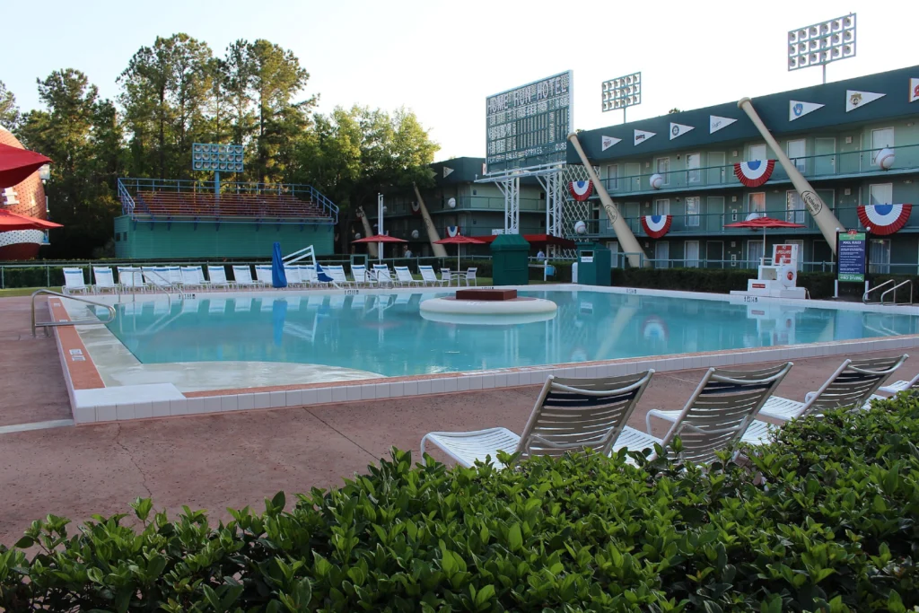 A piscina Grand Slam Pool, no Disney's All-Star Sports Resort