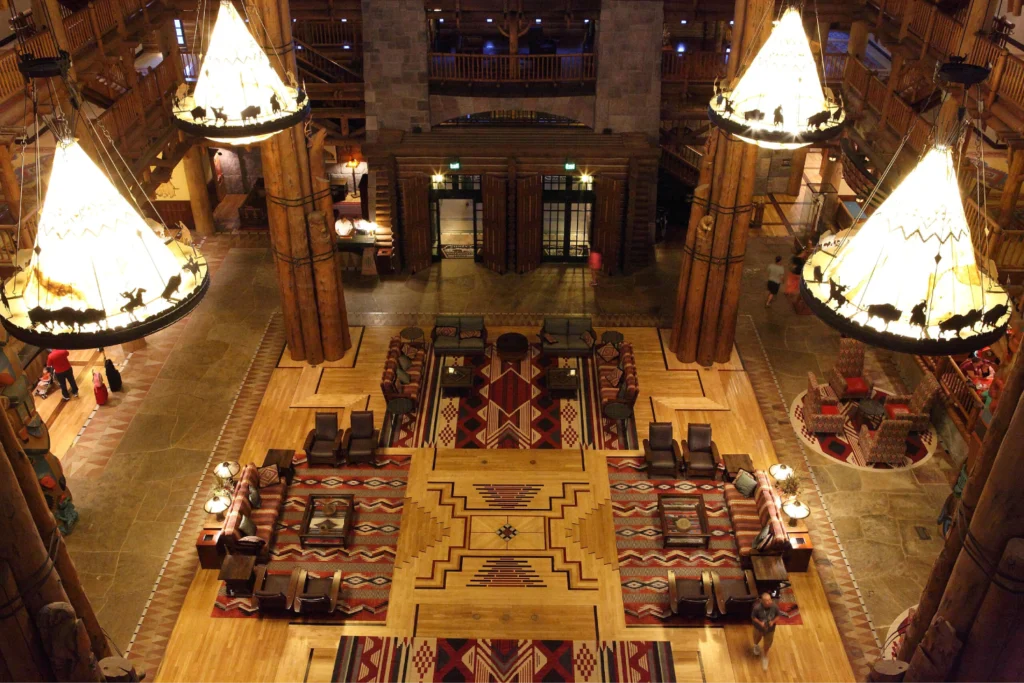 Lobby do Hotel Disney's Wilderness Lodge 